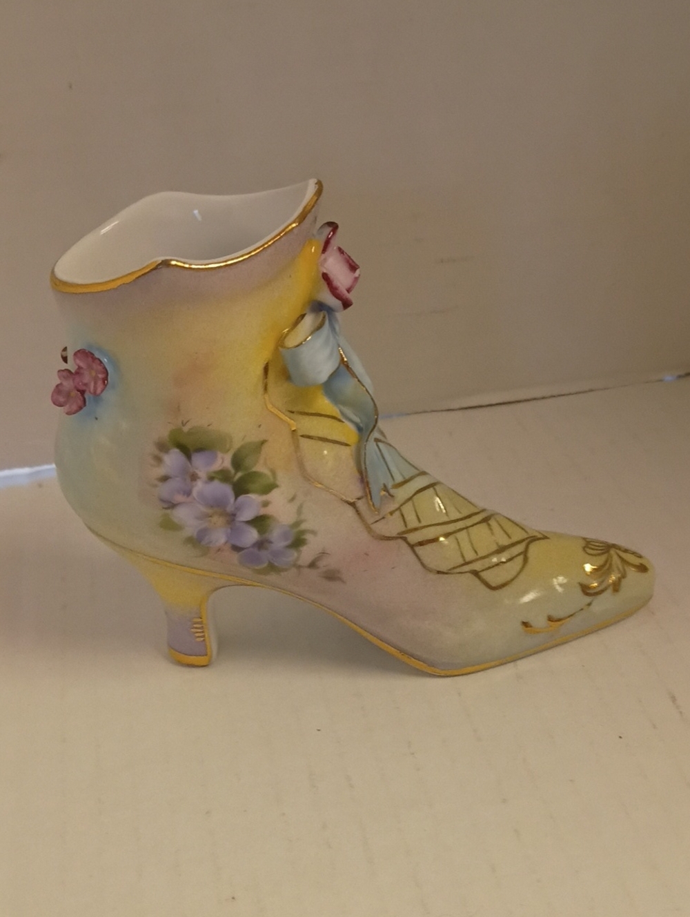Vintage Women’s Decorative Porcelain Boot, Porcelain Treasures, Betty Platner